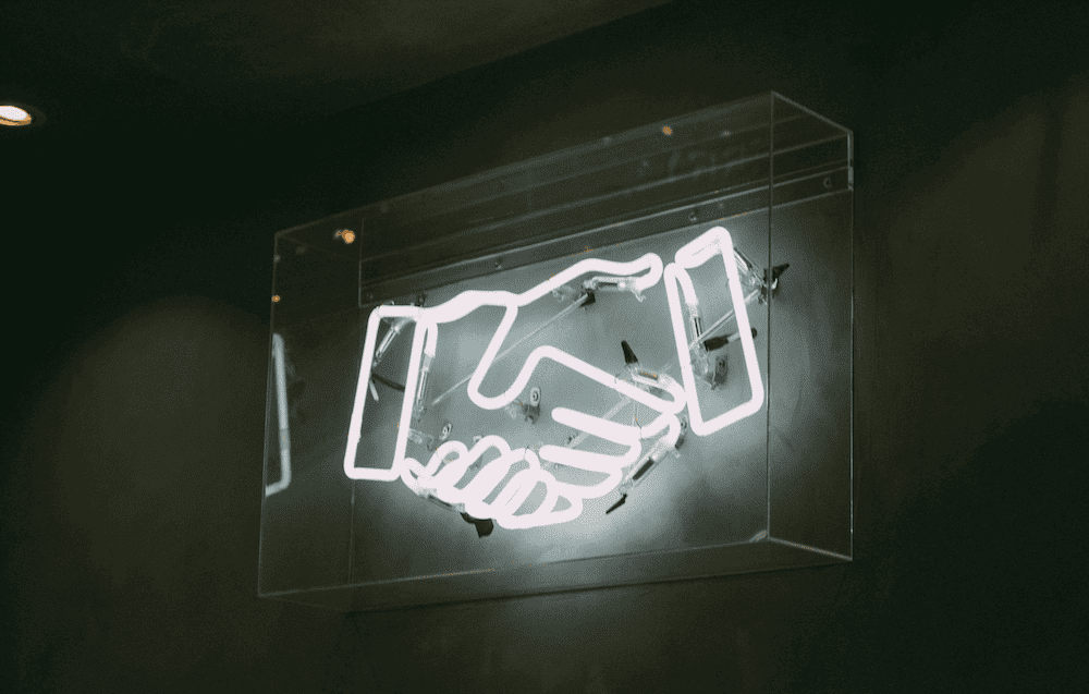 social selling image handshake